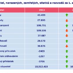 Počet obyvatel rostl, díky vyšší porodnosti i přistěhovalcům
