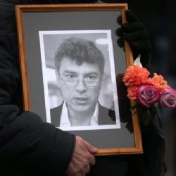 Tisíce Moskvanů přišly uctít památku zavražděného Němcova