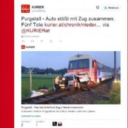 Vlak se v Rakousku srazil s autem, mezi oběťmi jsou i děti