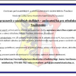 CPOS hledá zaměstnance pro středisko Touškovsko