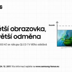 Vánoční odměna až 20.000 Kč při koupi QLED TV Samsung