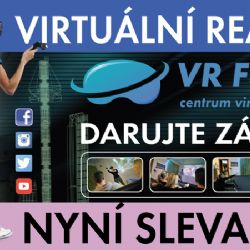 Darujte zážitek - nyní sleva 15% na dárkové poukazy na Virtuální realitu