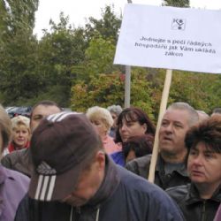 V Pačejově lidé pochodovali proti úložišti