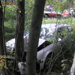 Projíždějící řidiči pomohli při bouračce u Polínky