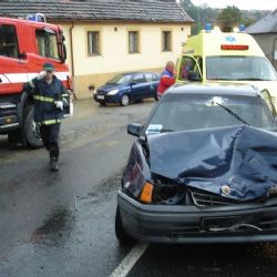 Rolnické náměstí v Plzni zablokovala nehoda