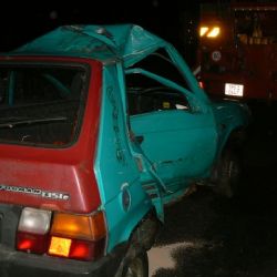 V Sušici sjelo auto do potoka