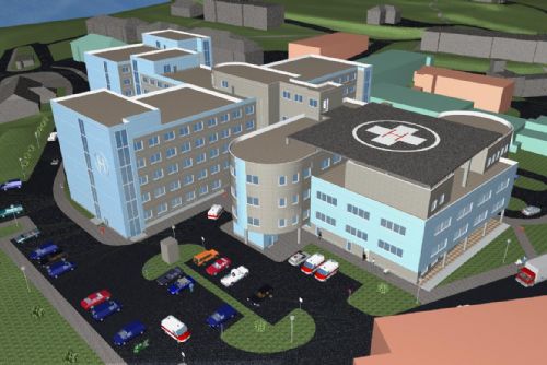 Foto: Kraj uvolnil další peníze na výstavbu nemocnice v Klatovech