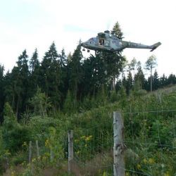 Paraglidista se zamotal na Svatoboru na modřínu