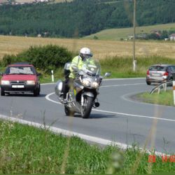 Policisté si posvítili na silnici mezi Třemošnou a Plasy