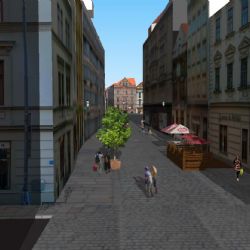 Martinská se proměnila v pěší zónu, zklidní se i Riegrova