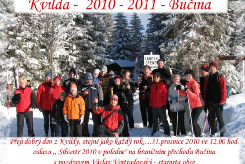 Foto: Na šumavském přechodu Bučina oslaví Silvestr v poledne 