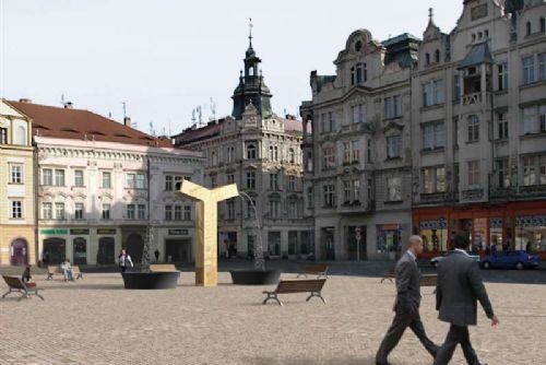 Foto: Plzeň ve čtvrtek večer spouští nové kašny na náměstí