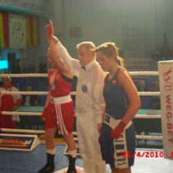 Tereza Lukešová boxovala ve Varšavě