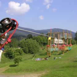 Nad Nádražím v Železné Rudě mají nejdelší lanové centrum