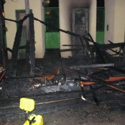 Ve Štruncových sadech v Plzni shořely prodejní stánky