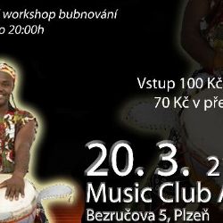 Guinejský bubeník Mohamed Bangoura v Plzni!