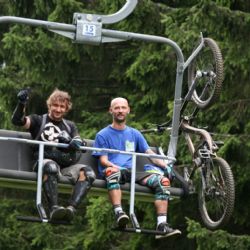 Na Špičáku trénoval na EP s bikery i David Křížek
