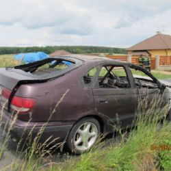 V Blatnici shořelo osobní auto