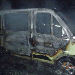 V Dolní Folmavě shořela dodávka na LPG  