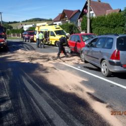 Zraněné dítě po nehodě v Brnířově dostalo dráčka