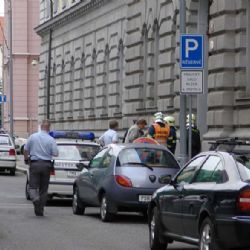 Krajský soud v Plzni vyklidilo falešné oznámení o bombě