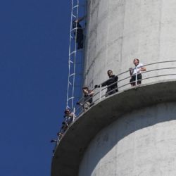 Hasiči zachránili osobu z komína výtopny teplárenské  