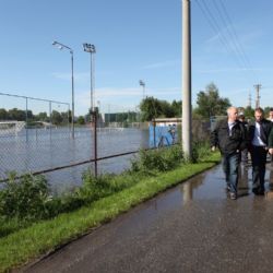 Michal Hašek navštívil povodněmi poškozená místa kraje