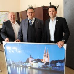 Místostarosta Neubauer přivítal návštěvu z Regensburgu 