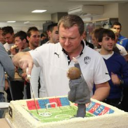 Trenér Pavel Vrba oslavil padesátku na stadionu 