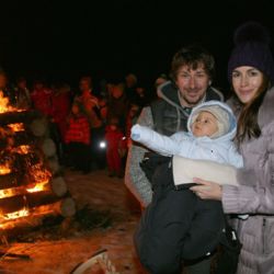 Pod Šancemi slavili příchod Nového roku i Křížkovi