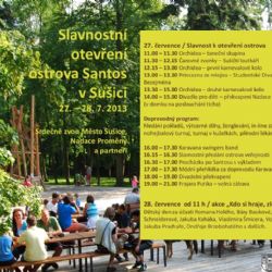 Sušice znovu otvírá ostrov Santos pro veřejnost