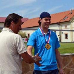 Tuukka Rask převzal medaili vítěze hokejové extraligy