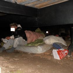 Bezdomovci rozbili svůj stan v Plzni u Ježíška