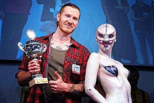 Foto: Maskér Jakub Zombí Gründler zvítězil v soutěži filmových masek