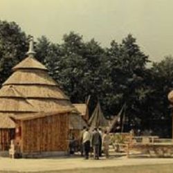Model Rybářské bašty na plzeňském výstavišti (1967)