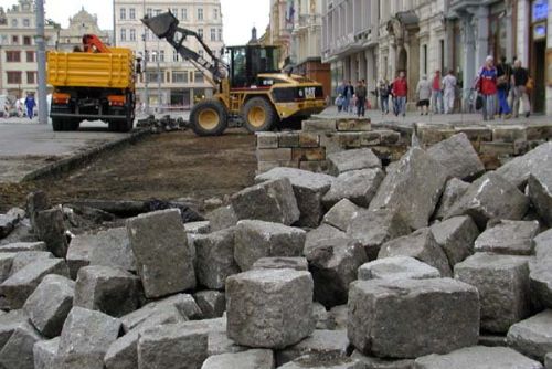 Foto: Centrum Plzně se od pondělí mění ve staveniště