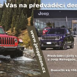 Dny otevřených dveří Jeep v Plzni se konají 5. - 6. října 2018 