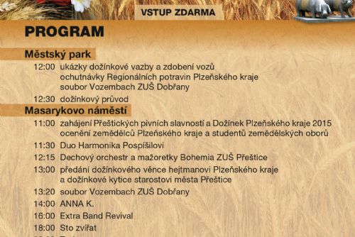 Obrázek - Dožínky Plzeňského kraje 2015 a Přeštické pivní slavnosti
