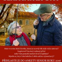 Centrální obvod Plzně hledá Seniora roku pro rok 2016 