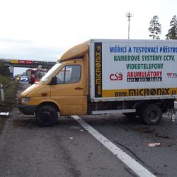 Hasiči museli z dálnice D5 k další nehodě  do Plzně