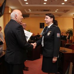 Hejtman ocenil policisty za dobrou práci 