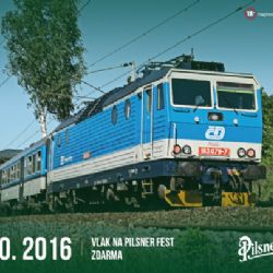 Návštěvníky Pilsner Festu přepraví z Prahy do Plzně a zpět speciální vlak Pilsner Expres. Bude zdarma 