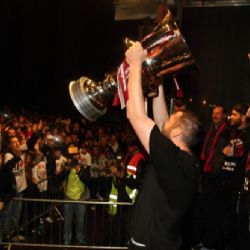 Plzeň bouřlivě slaví třetí mistrovský fotbalový titul