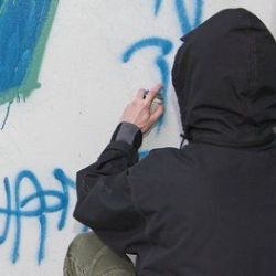 Ve stanici Nepomuk - Dvorec posprejoval vandal vagon