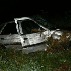 Řidička u Mířkova usnula za volantem a skončila v příkopu