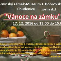 Vánoce na zámku chystají v Chudenicích již tuto sobotu