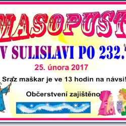 DNES NEJVĚTŠÍ MASOPUST NA TACHOVSKU!