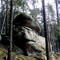 Sedmihoří - skalní mísy i ručičky