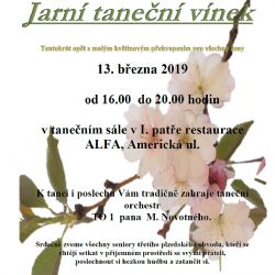 Městský obvod Plzeň 3 zve seniory na jarní taneční vínek