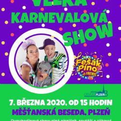 Přijďte s dětmi na Velkou karnevalovou show!